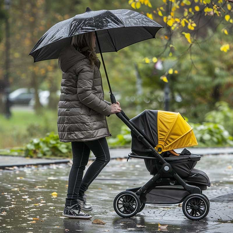 sombrilla universal para cochecitos en caso de lluvia